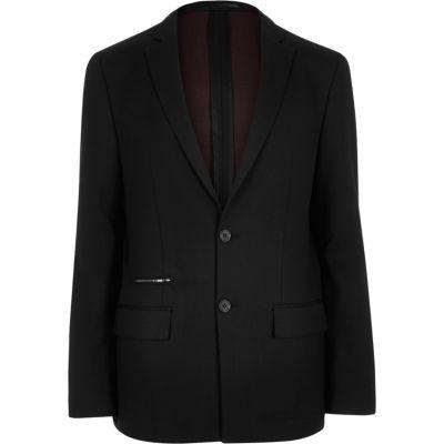 River Island Mens Zip Pocket Slim Blazer