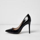 River Island Womens Patent Wide Fit Pumps