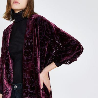 River Island Womens Burnout Kimono