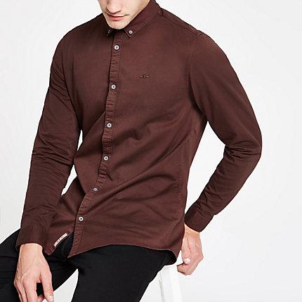 River Island Mens Stretch Long Sleeve Shirt