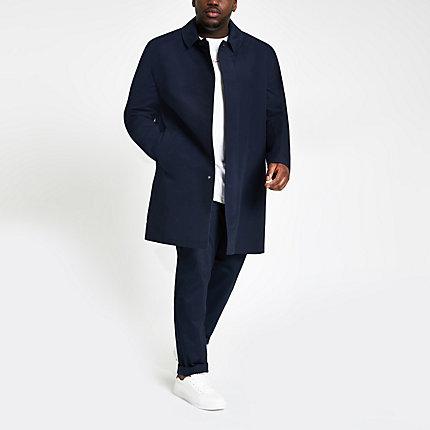 River Island Mens Big And Tall Single Button Mac