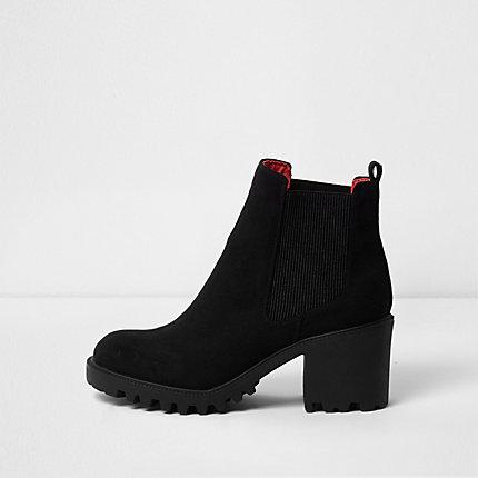 River Island Womens Chunky Faux Leather Boot