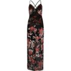 River Island Womens Rose Lace Panel Maxi Dress