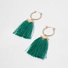 River Island Womens Gold Tone Tassel Drop Earrings