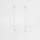 River Island Womens Rose Gold Colour Front And Back Drop Earrings