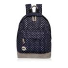 River Island Mensnavy Spotted Denim Mi-pac Backpack