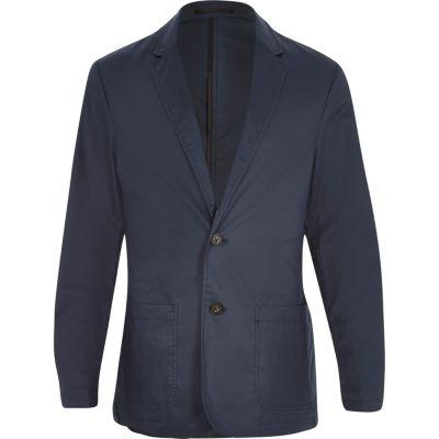 River Island Mens Poplin Slim Blazer