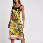 River Island Womens Print Floral Midi Pyjama Slip Dress