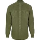 River Island Mens Double Pocket Slim Fit Shirt