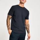 River Island Mens Slim Fit Jacquard T-shirt