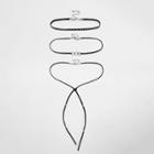 River Island Womens Stud Wrap Bolo Necklace Pack