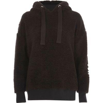 River Island Womens Fleece Embroidered Hoodie