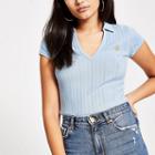 River Island Womens Open Collar Polo Shirt