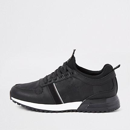 River Island Mens Camo Runner Trainers