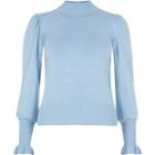 River Island Womens Petite Knit Frill Trim Sweater