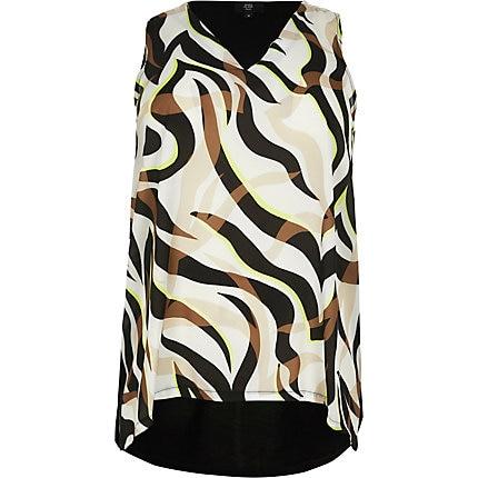 River Island Womens Plus Print Tank Top