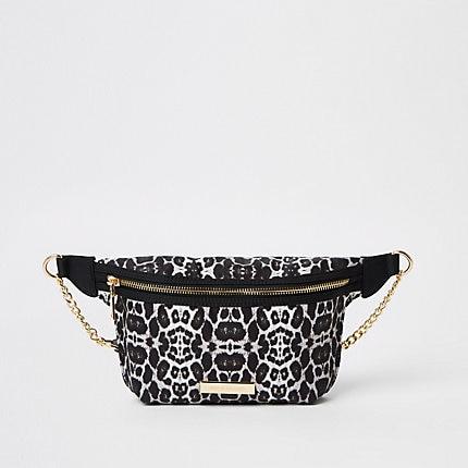 River Island Womens Leopard Print Belt Bag