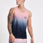 River Island Mens Fade 'venice Beach' Slim Fit Tank Top