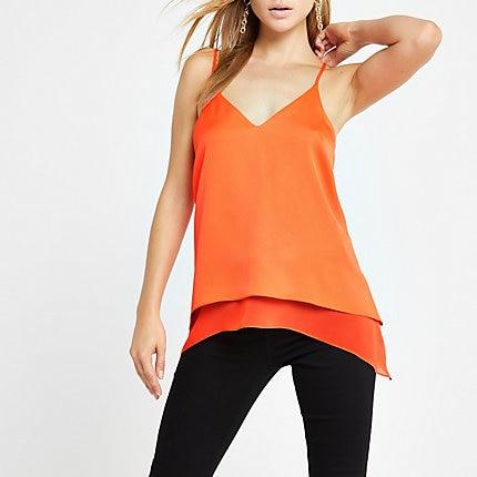 River Island Womens Layered Hem Cami Top