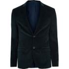 River Island Mens Blue Corduroy Skinny Fit Suit Jacket