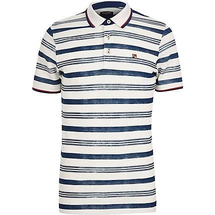 Mens Jack And Jones Stripe Polo Shirt