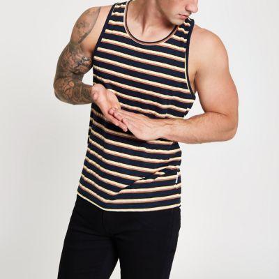 Mens Bellfield Stripe Tank
