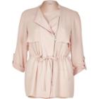 River Island Womens Blush Drawstring Shacket