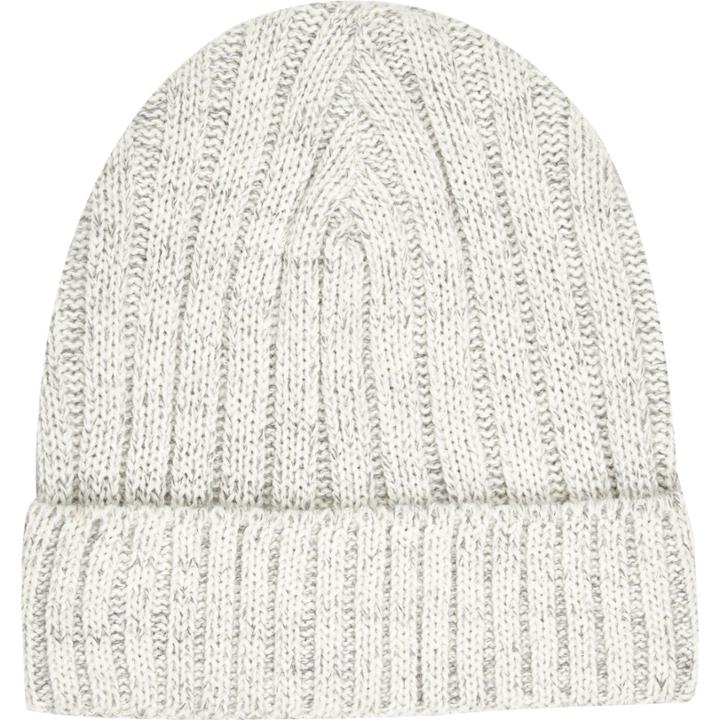 River Island Mensecru Ribbed Beanie