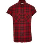 River Island Mens Check Short Sleeve Casual Shirt