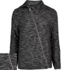 River Island Mens Marl Asymmetric Zip Front Jacket