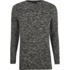 River Island Mens Knit Muscle Fit Longline Sweater