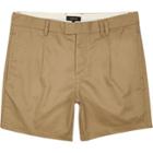 River Island Mens Pleated Slim Fit Chino Shorts