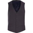 River Island Mens Wool-blend Button Front Waistcoat