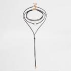 River Island Womens Layered String Diamant Bolo Chokers