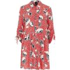 River Island Womens Crepe Drop Waist Floral Shirt