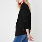 River Island Womens Three Quarter Sleeve Popper Side Blazer