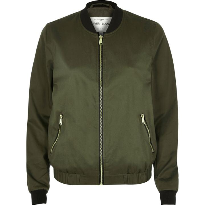 River Island Womens Nylon Bomber Jacket