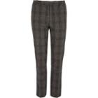 River Island Mens Check Skinny Suit Trousers