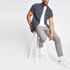 River Island Mens Chain Print Slim Fit Shirt