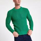 River Island Mens Slim Fit Long Sleeve Knitted Jumper
