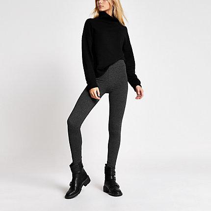 River Island Womens High Waisted Jersey Leggings