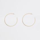 River Island Womens Gold Tone Large Twisted Hoop Earrings