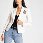 River Island Womens Embroidered Badge Blazer