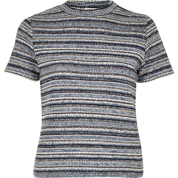 River Island Womens Retro Stripe Fitted Top