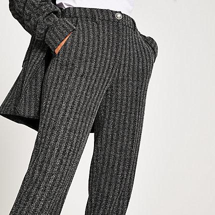 River Island Womens Herringbone Cigarette Trousers