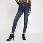 River Island Womens Kaia High Waisted Skinny Disco Jeans
