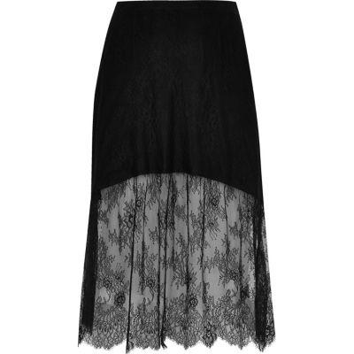 River Island Womens Plus Lace Maxi Skirt