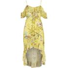 River Island Womens Floral Frill Front Maxi Dress