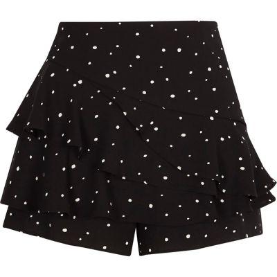 River Island Womens Polka Dot Frill Shorts