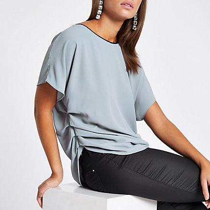 River Island Womens Ruched Bar Back Top